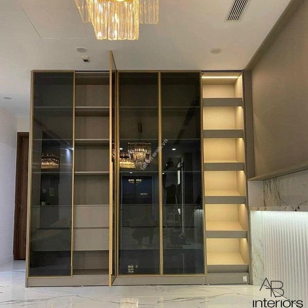 Tủ quần áo 5 cánh kính TQA003