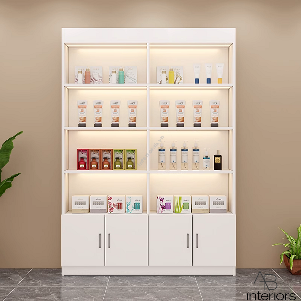 Tủ trưng bày mỹ phẩm có đèn đẹp TTB044