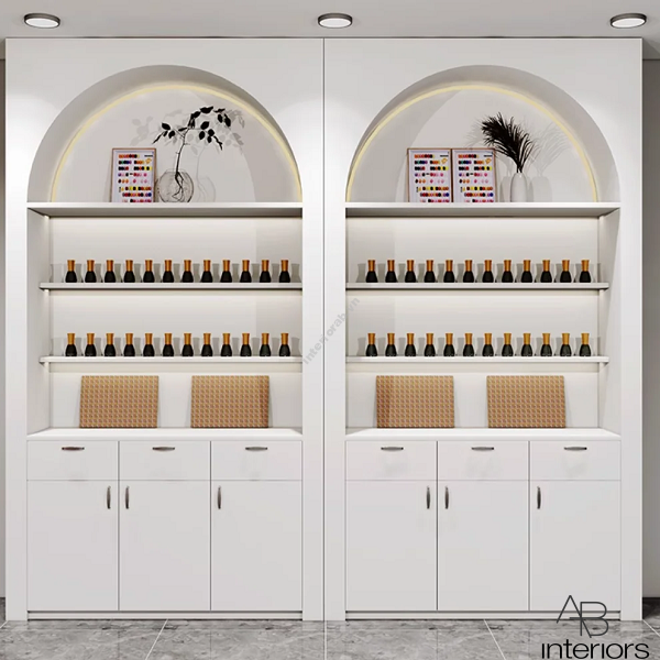 Tủ trưng bày mỹ phẩm mái vòm TTB040