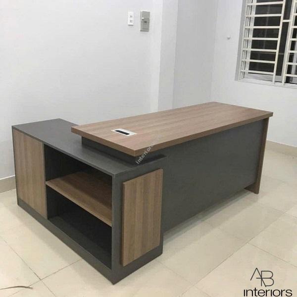 Bàn giám đốc chữ L 1m6 BGD008