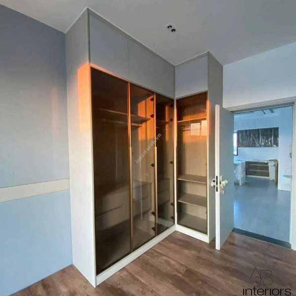 Tủ quần áo góc L cánh kính TQA032