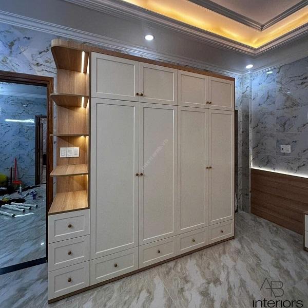 Tủ quần áo tân cổ điển TQA018