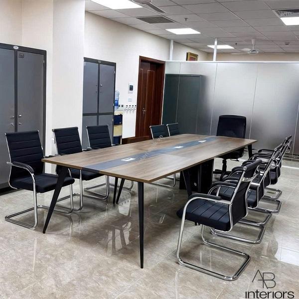 Bàn họp chân sắt 10 chỗ ngồi BH015