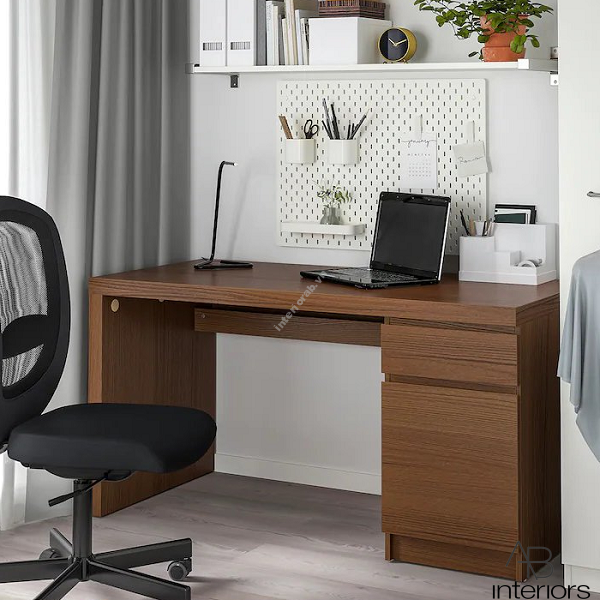 Bàn làm việc 1m2 màu nâu đẹp BLV009