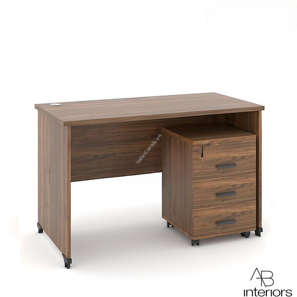 Bàn làm việc 1m2 kèm tủ phụ BLV010