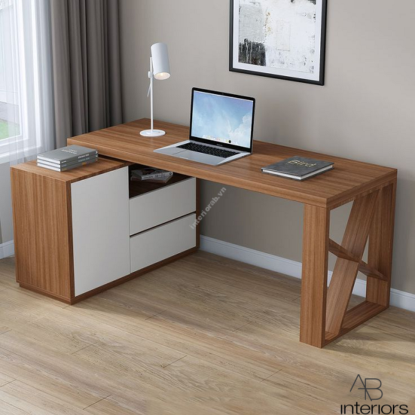 Bàn làm việc chữ L cao cấp BLV023
