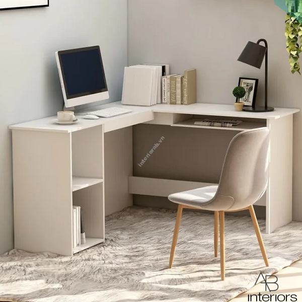 Bàn làm việc chữ L góc tường BLV011