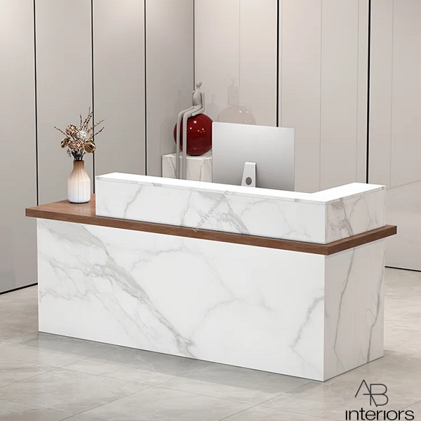 Quầy lễ tân 1m8 vân đá QLT043