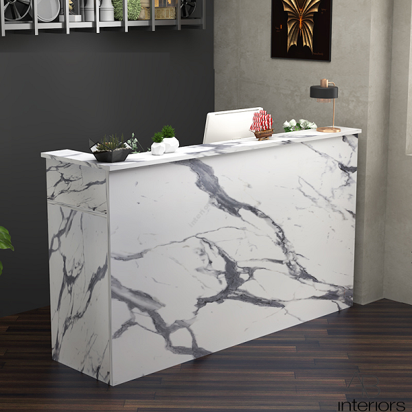 Quầy lễ tân chữ L 1m4 QLT060