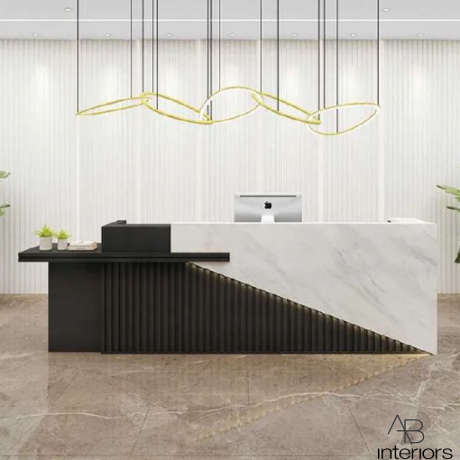 Quầy lễ tân hiện đại QLT058