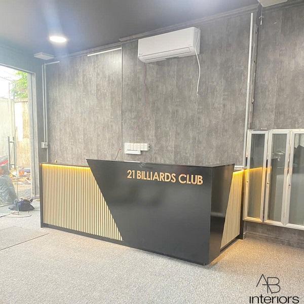 Quầy lễ tân quán bida QLT063