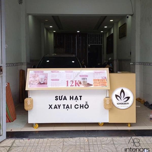 Quầy pha chế có bánh xe QB046