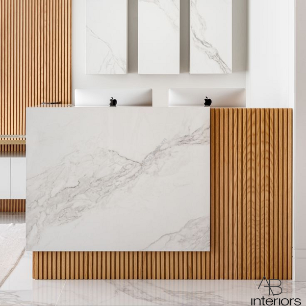 Quầy thu ngân 1m2 sang trọng QTN006