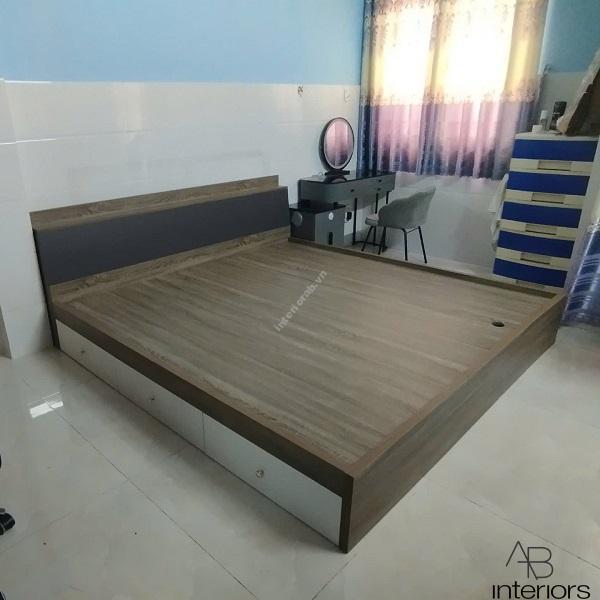 Giường ngủ 3 ngăn kéo 2m x 2m GN008