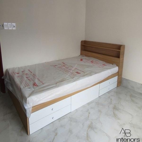 Giường ngủ 1m2 x 2m có 4 ngăn kéo GN009