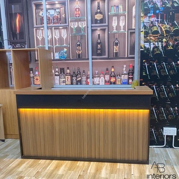 Quầy bar 2m gỗ công nghiệp QB048