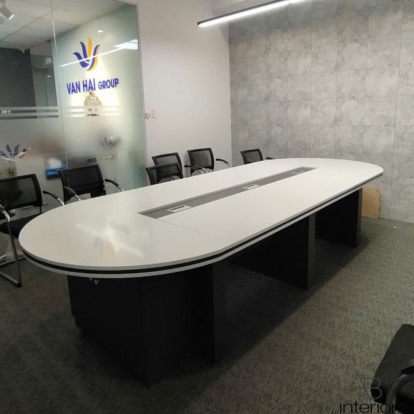 Bàn họp oval 3m6 cao cấp BH024