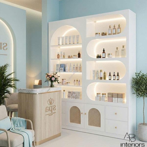 Combo quầy kệ spa đẹp TTB098