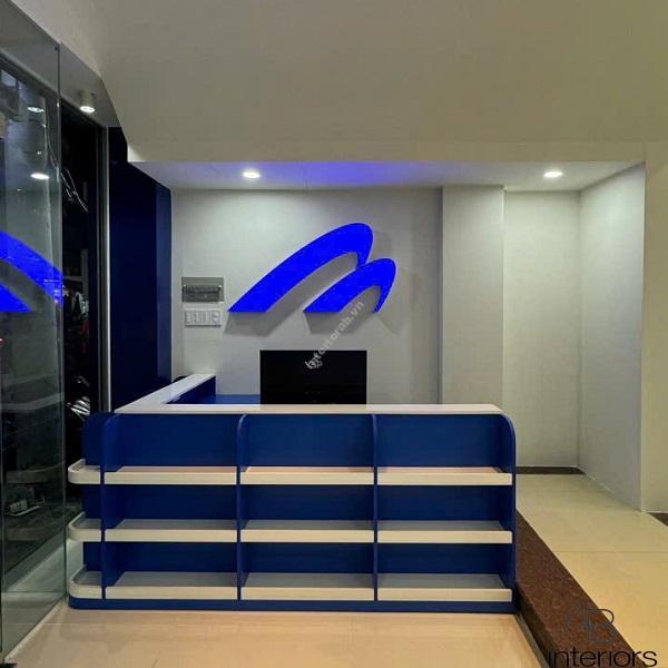 Quầy thu ngân tạp hóa chữ L QTN011