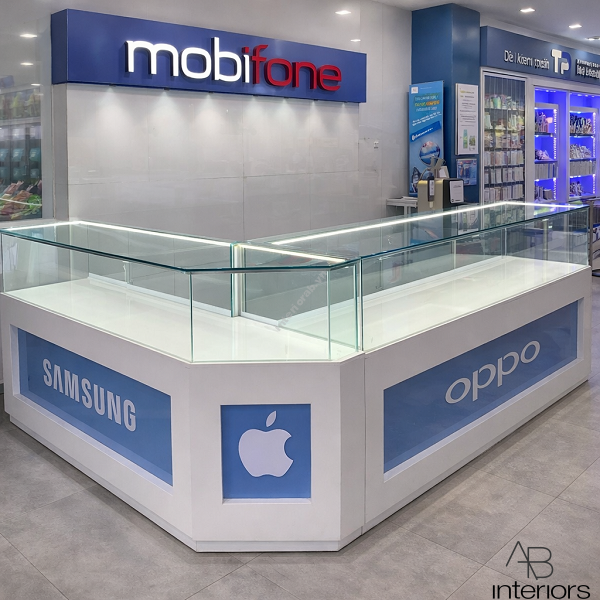 Tủ trưng bày điện thoại cửa hàng samsung TTB105