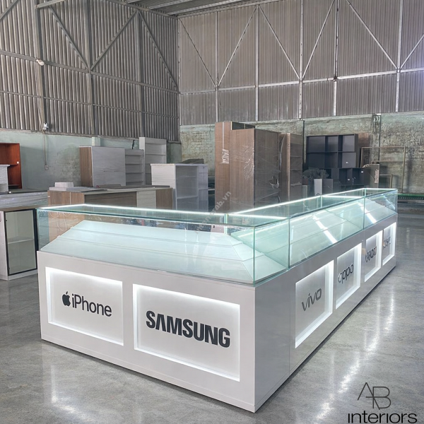 Tủ trưng bày điện thoại chữ L giá rẻ TTB110