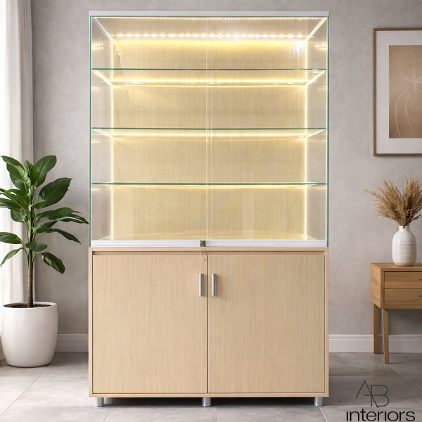 Tủ trưng bày kính cường lực siêu trong TTB103