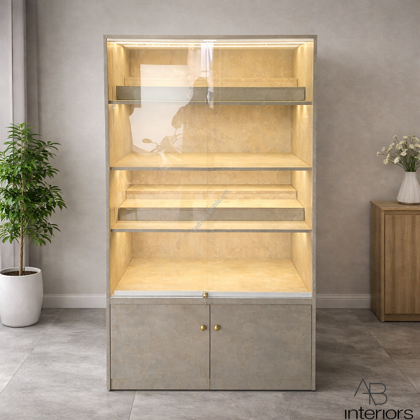 Tủ kính trưng bày mô hình 1m x 1m8 TTB102